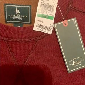 NWT Men’s G.H. Bass Mountain Fleece in Crimson